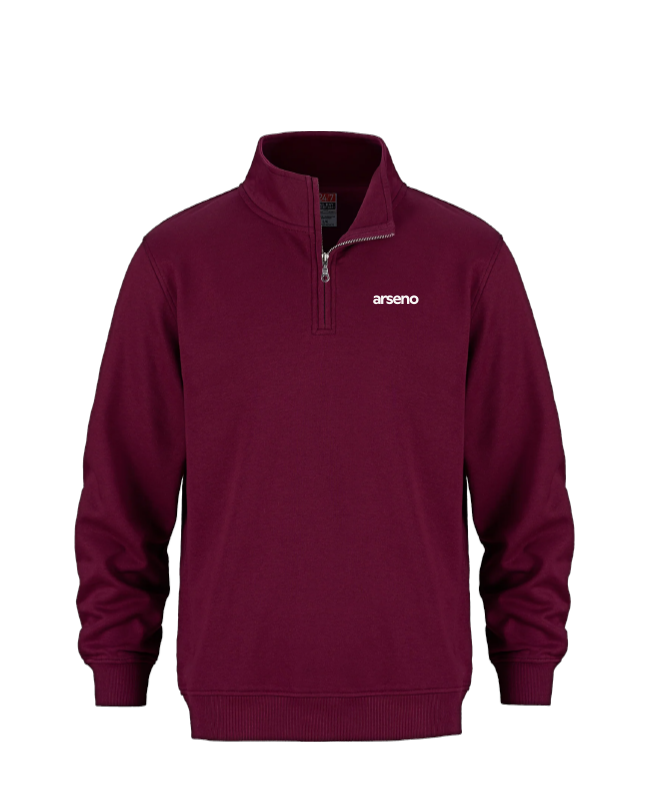 ARSENO EMPLOYÉS - L00545 Chandail 1/4 Zip Molleton - BR. 14025 (AVG)