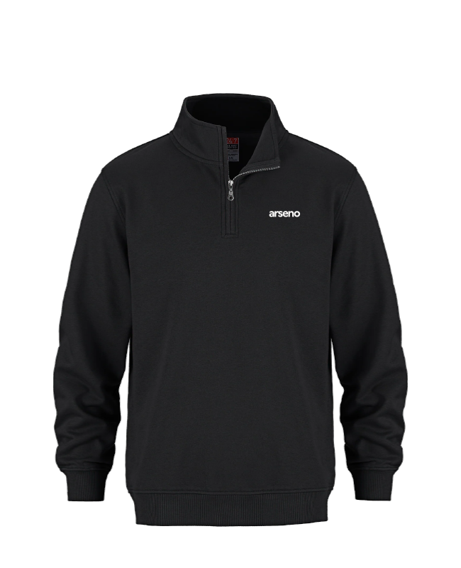 ARSENO EMPLOYÉS - L00545 Chandail 1/4 Zip Molleton - BR. 14025 (AVG)