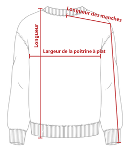 Charte de grandeur 3340 (XS à 3XL)